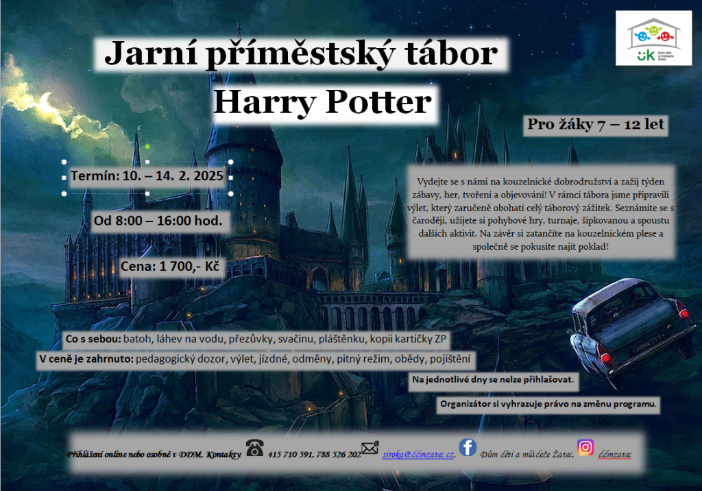 Jarní příměstský tábor - Harry Potter