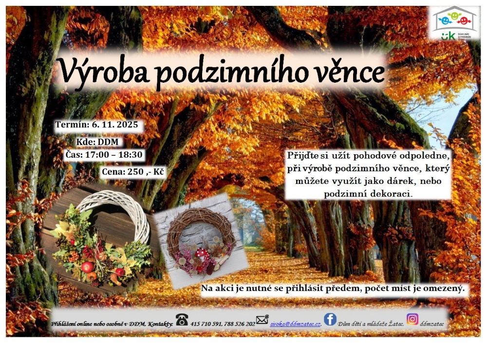 Výroba podzimního věnce