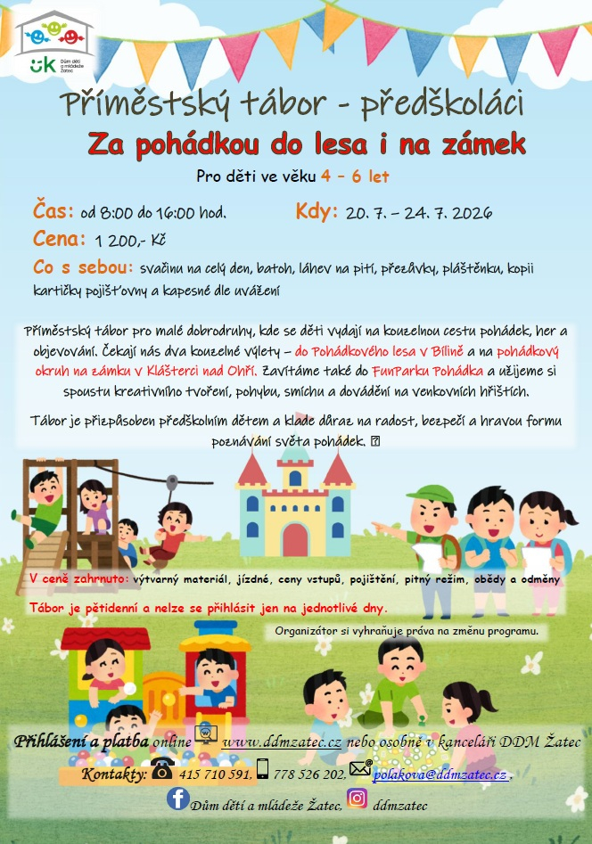 Přt. předškoláci - Za pohádkou do lesa i na zámek