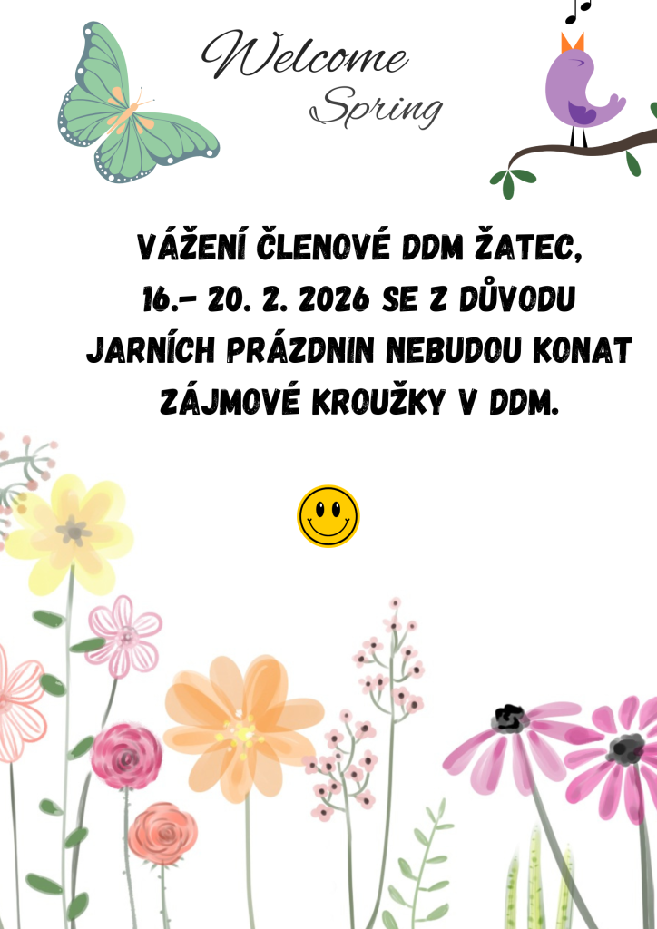 Kroužky během jarních prázdnin 16-20.2.2026