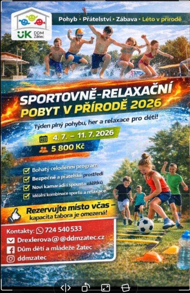 Sportovně relaxační pobyt v přírodě