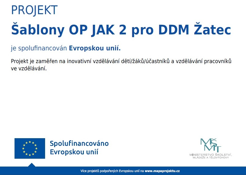 Šablony OP JAK 2 pro DDM Žatec