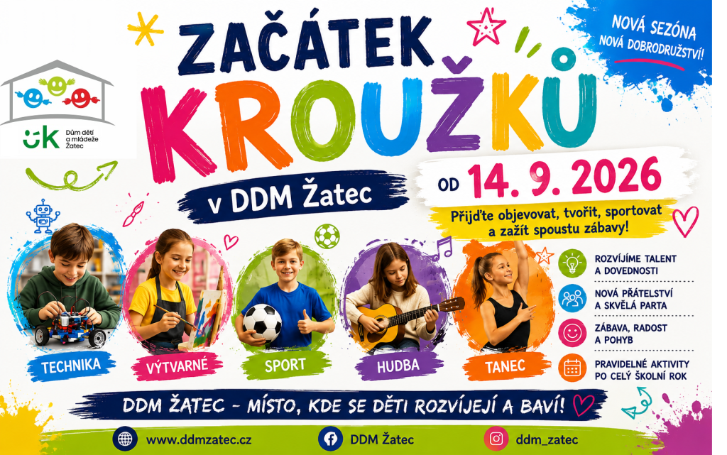 Začátek kroužků ve školním roce 2026/2027