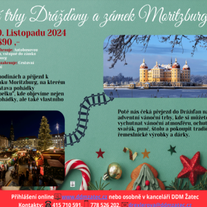 Adventní trhy Drážďany a zámek Moritzburg