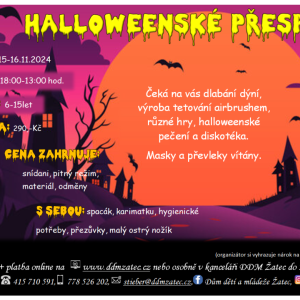 Halloweenská přespávačka