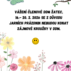 Kroužky během jarních prázdnin 16-20.2.2026
