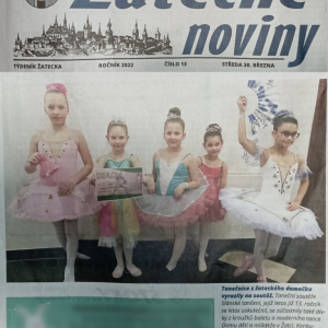 Žatecké noviny (30.3.2022) - tanečnice na soutěži