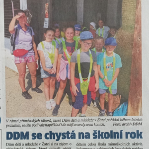 Žatecké noviny (31.8.2022) - DDM se chystá na školní rok